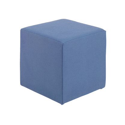 SELBY CUBE POUF WITH CARPET  GLIDES