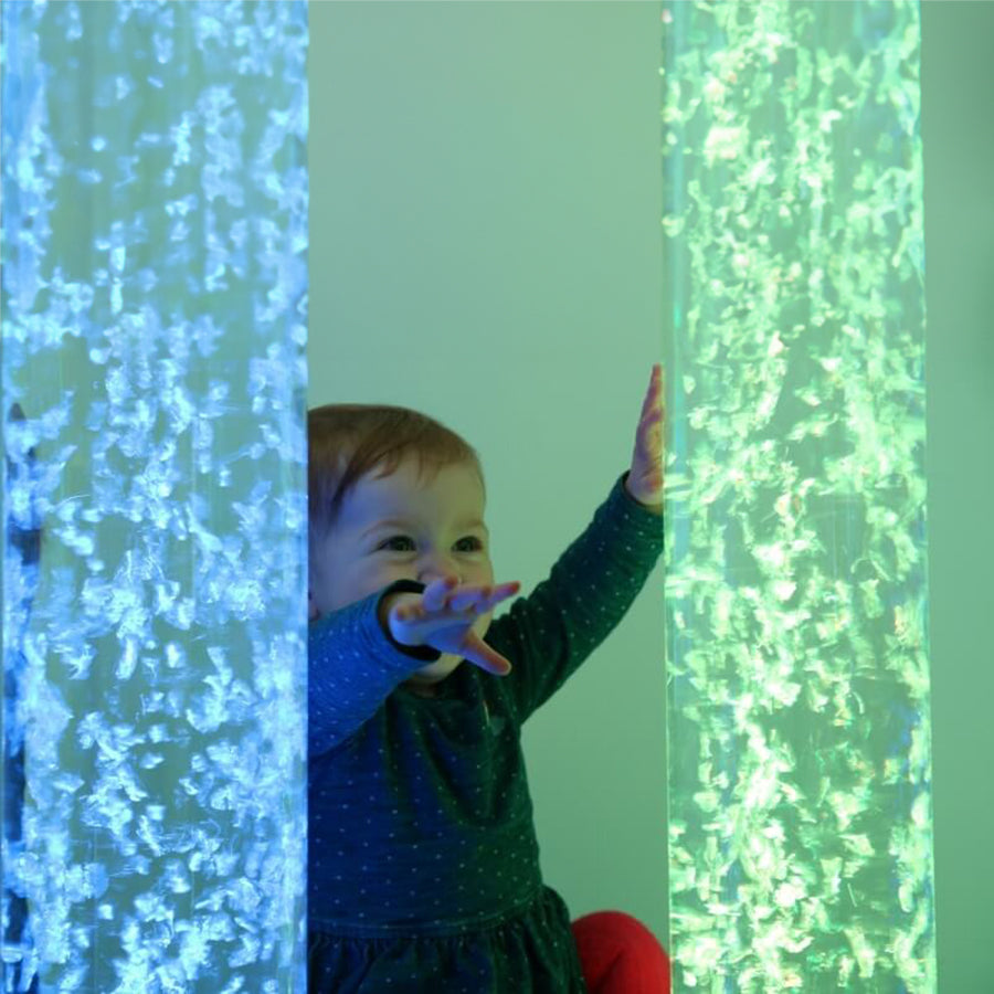 Interactive Sensory Bubble Tube with Dice Remote Controller