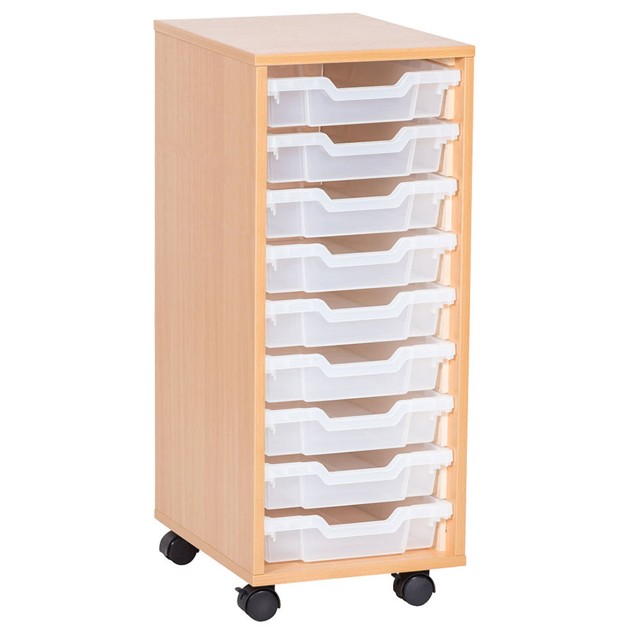 Smart Storage Coloured Edge Open 9 Tray Single Unit