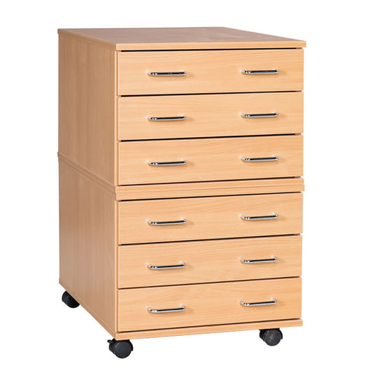 Smart Storage  6 Drawer A2 Mobile Planchest