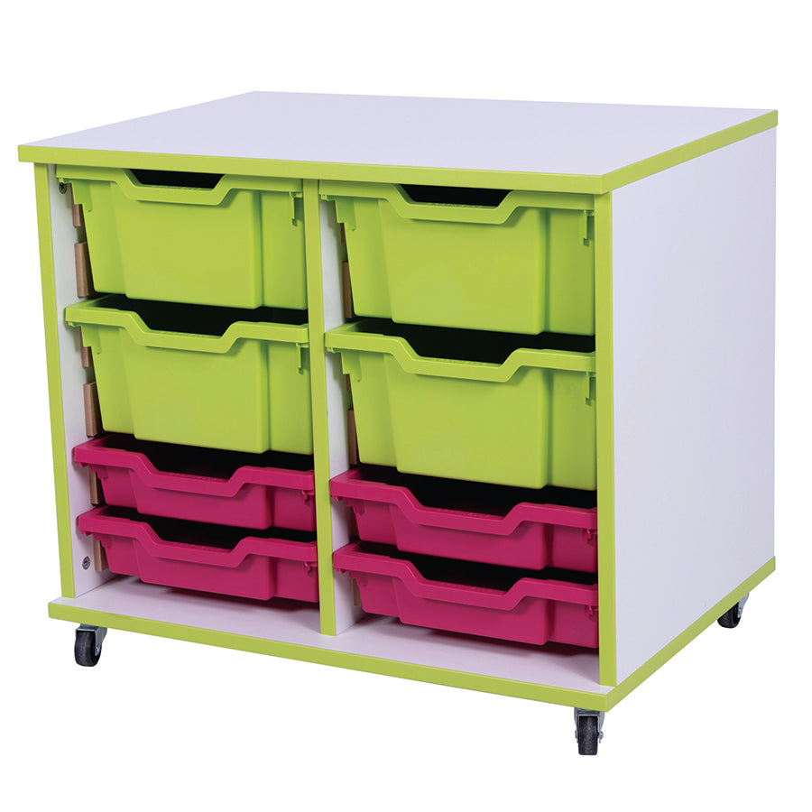 Vibrant 12 Tray Storage Unit Including Trays