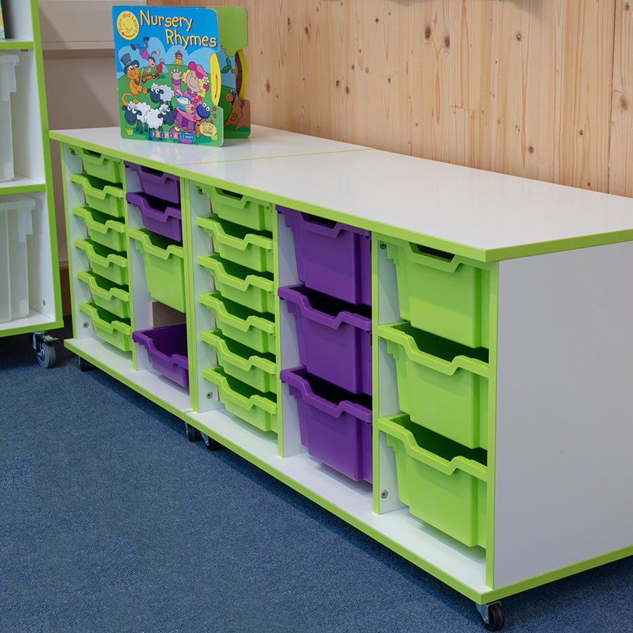 Vibrant 12 Tray Storage Unit Including Trays