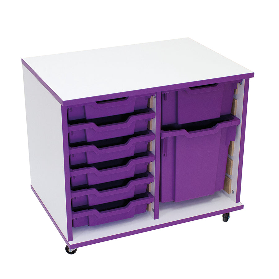 Vibrant 12 Tray Storage Unit Including Trays