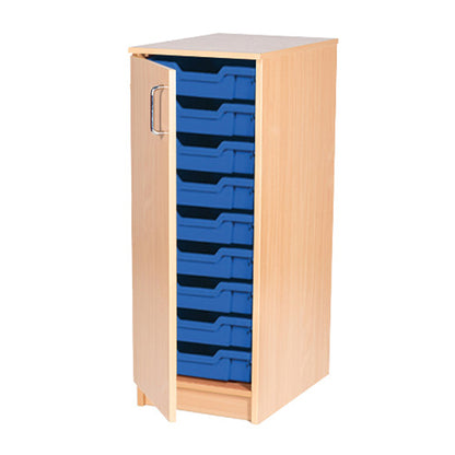 Smart Storage Coloured Edge 9 Tray Single Unit With Lockable Doors