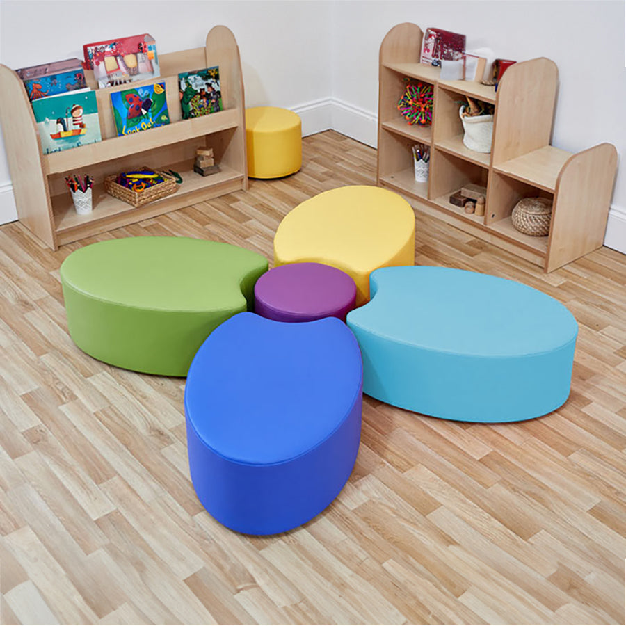 Acorn Flower Set - Dot & Four Petal Seats (2 Sizes)