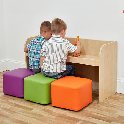 Acorn Early Years Wide Activity Bench With Three Cube Seats