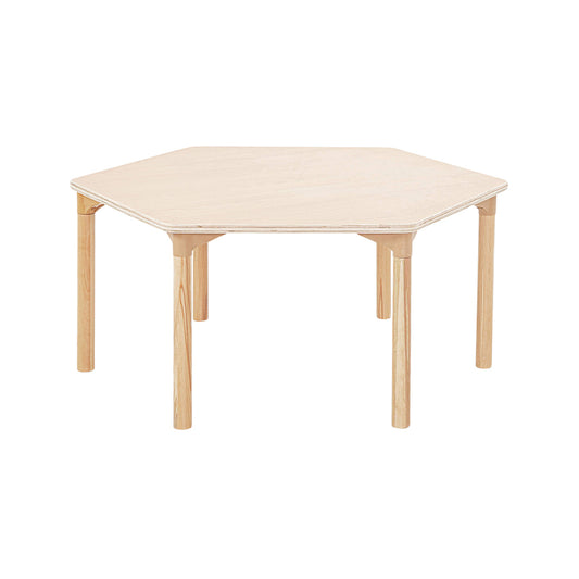 Beechwood Hexagonal Table