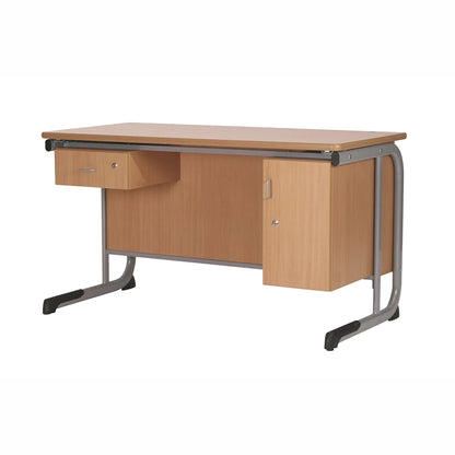 Alpha® Teachers Desk With Cabinet And Drawer