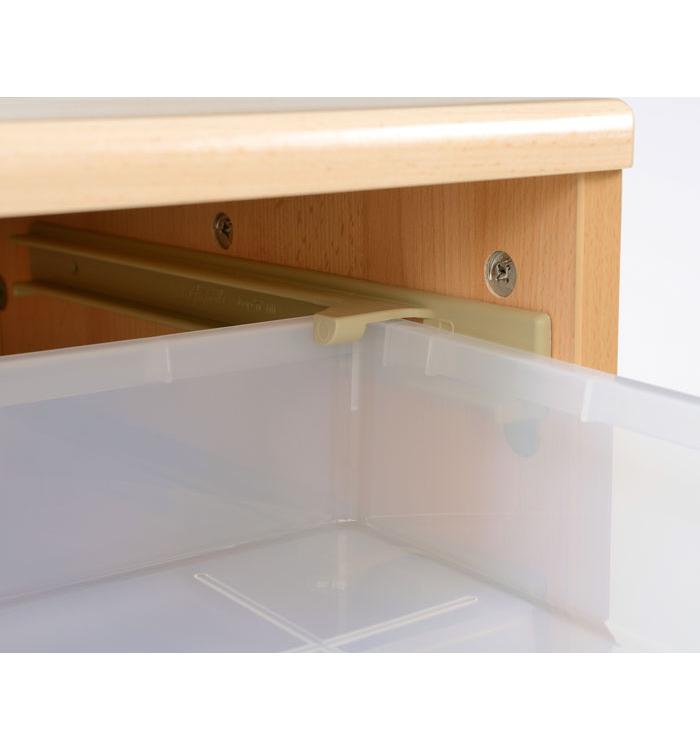 Rs 4 Bay A4 24 Shallow Clear Tray Unit With Cork/Drywipe Divider