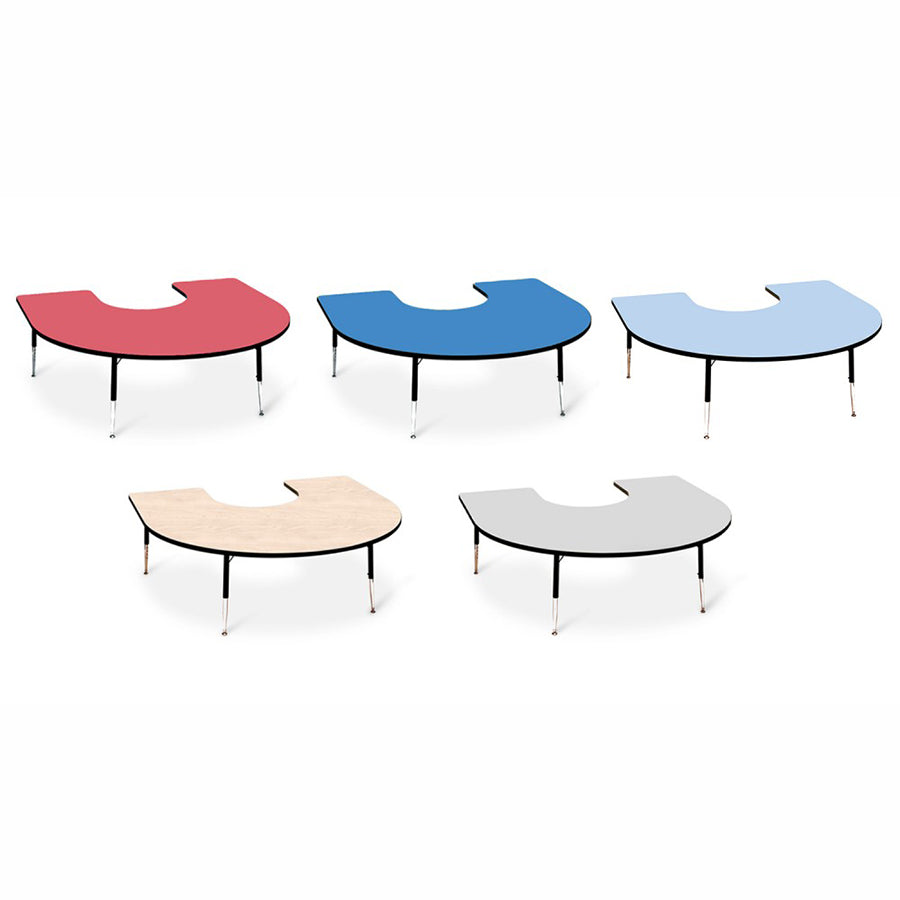 Tuf Top™ Height Adjustable Horseshoe Table