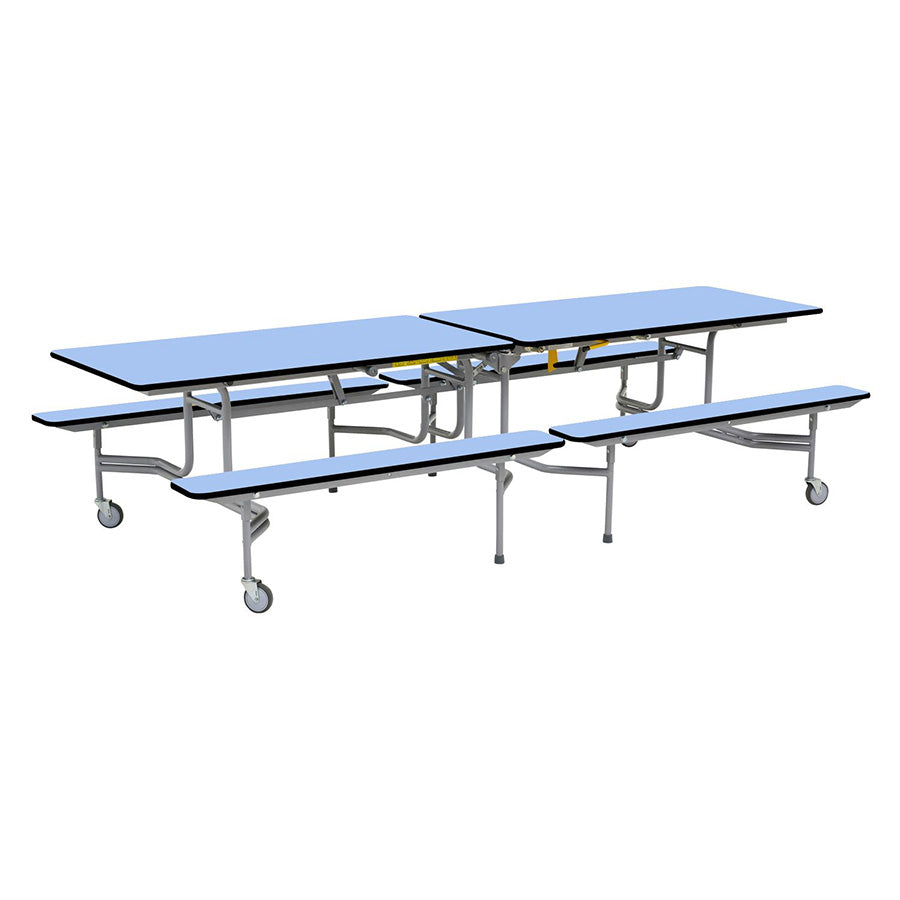 Rectangular Outdoor Bench Mobile Folding Dining Unit