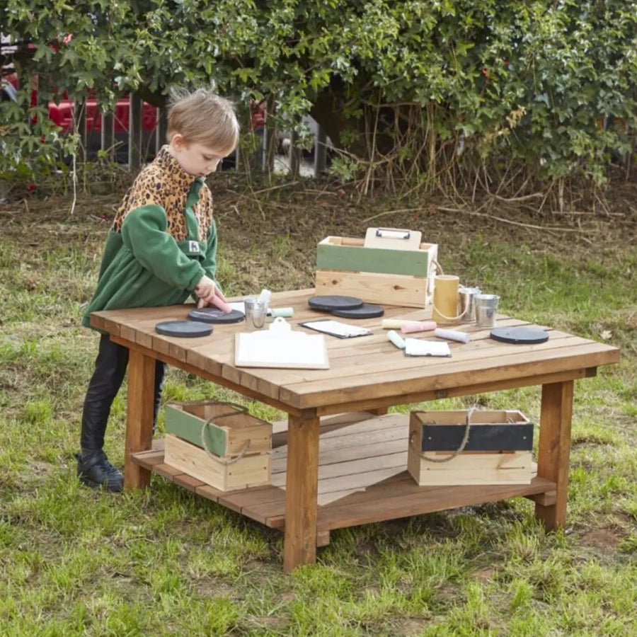 Large Square Table Workstation