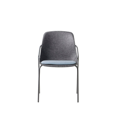 Felt Fine Chair with Upholstered Seat