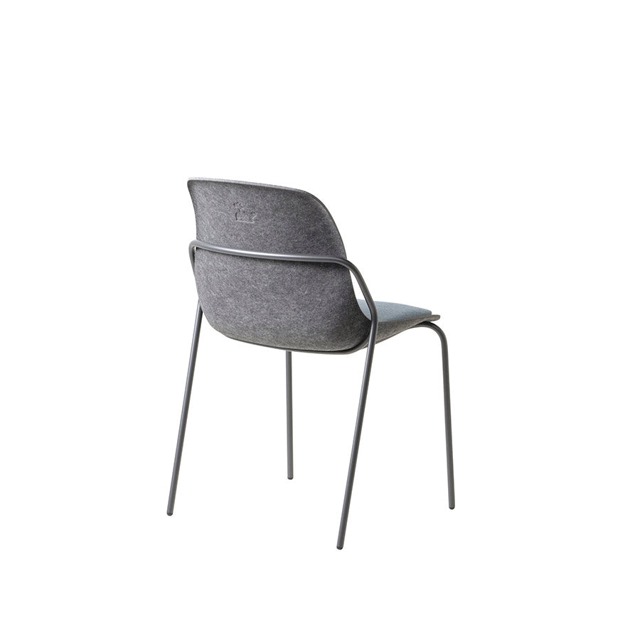 Felt Fine Chair with Upholstered Seat