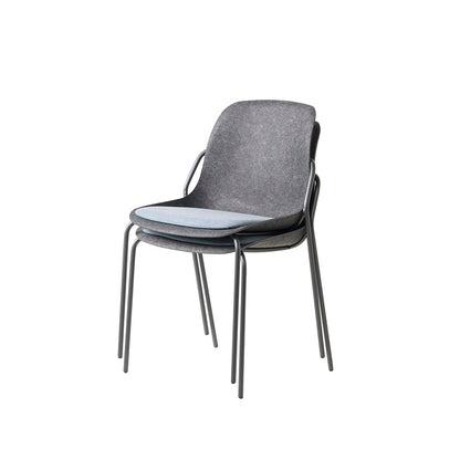 Felt Fine Chair with Upholstered Seat