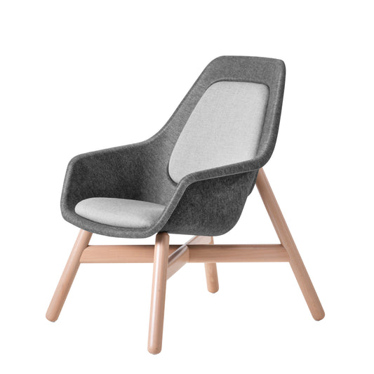 Felt Relax Wooden Frame Chair