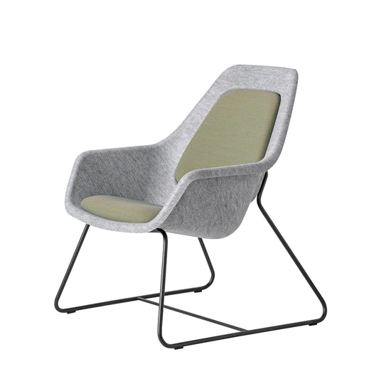 Felt Relax Skid Frame Chair