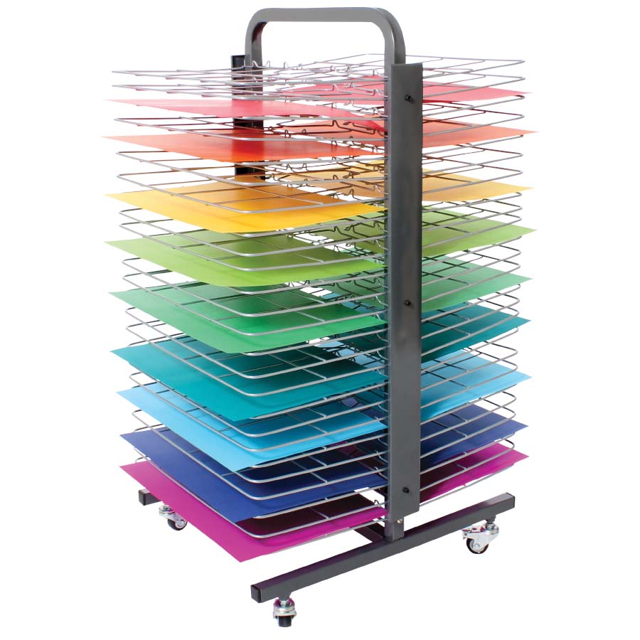 50 Shelf Premium Double Sided Mobile Drying Rack