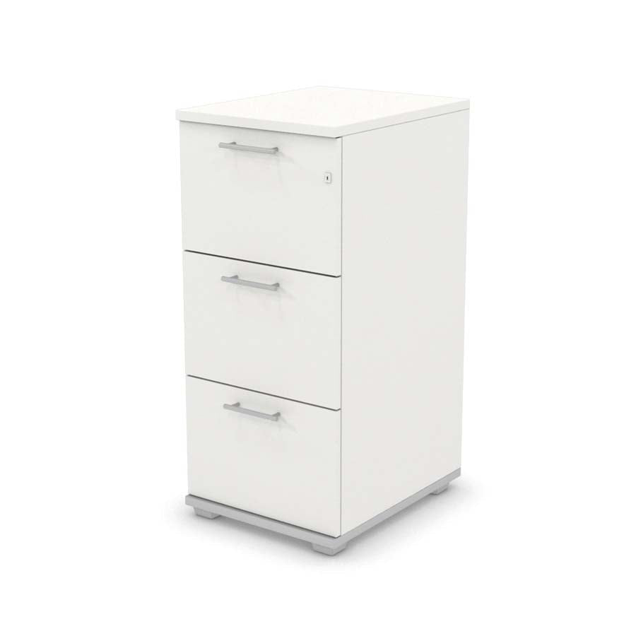 Signature 3 Drawer Filing Cabinet 1070X480 Silver