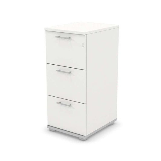 Signature 3 Drawer Filing Cabinet 1070X480 Silver