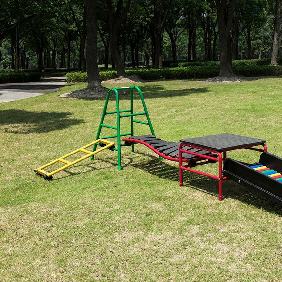 Play Gym Set 10 Includes Short Ladder Trestle 900 Wonky Walker Square Platform And Slide