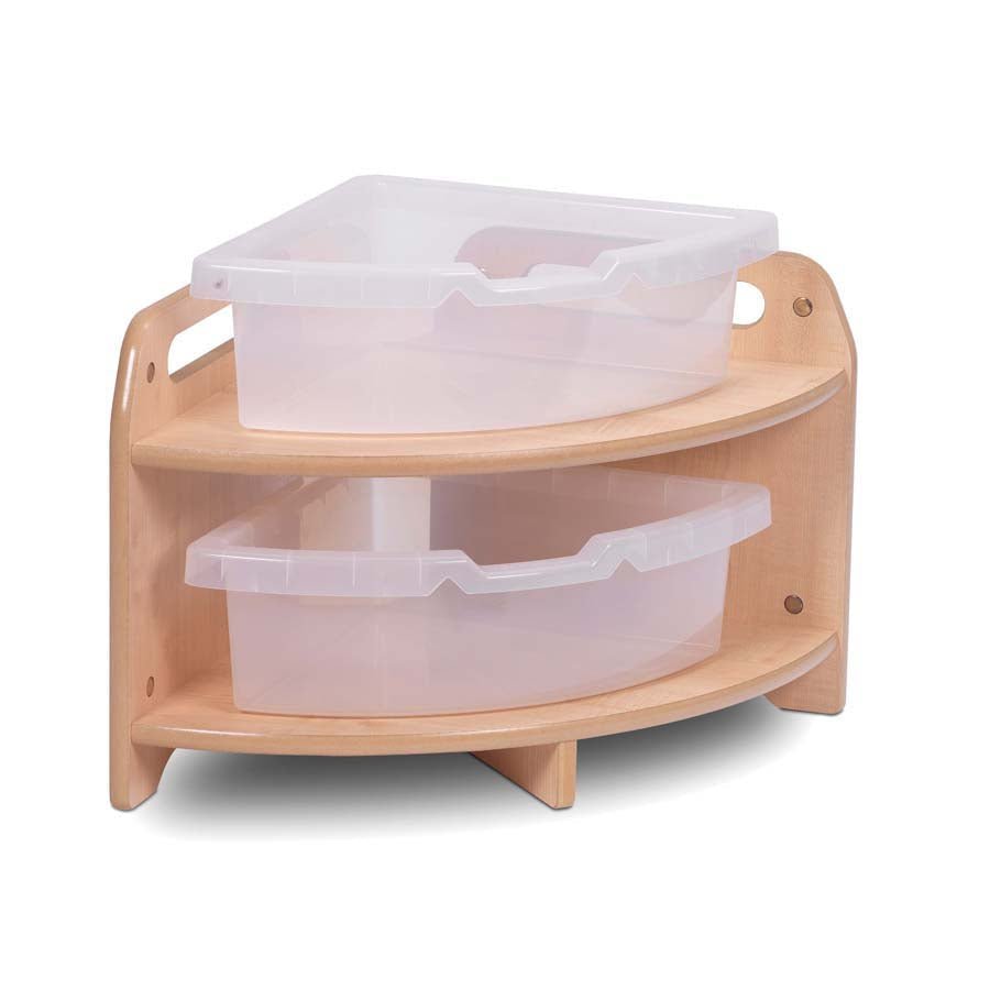 Millhouse Low Level 90 Degree Corner Unit With 2 Clear Tubs