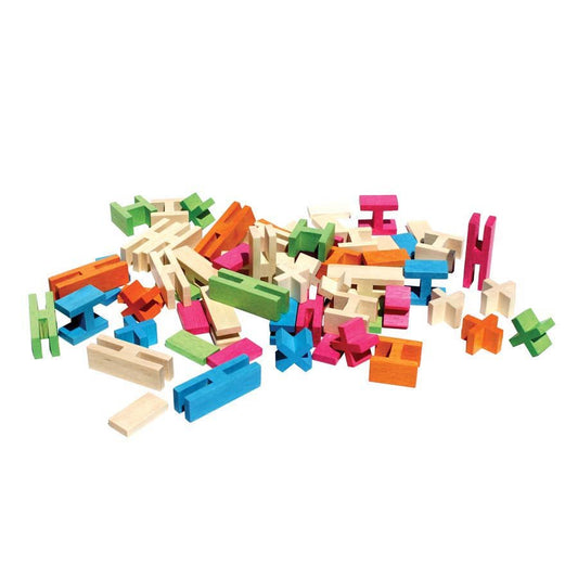 Luco Blocks Natural & Rainbow Set