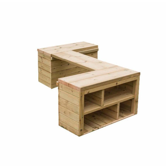 Outside Spaces Movable Storage Table