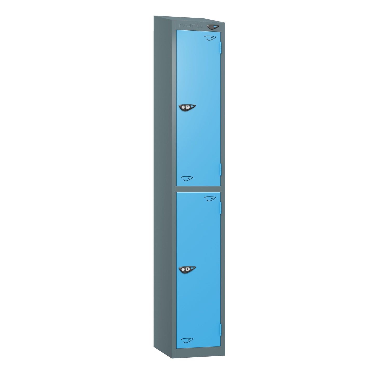 Pure Prime 2 Door Sloping Top Locker H1800xW300xD450mm