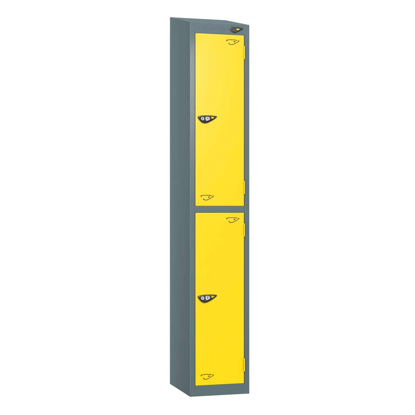 Pure Prime 2 Door Sloping Top Locker H1800xW380xD450mm