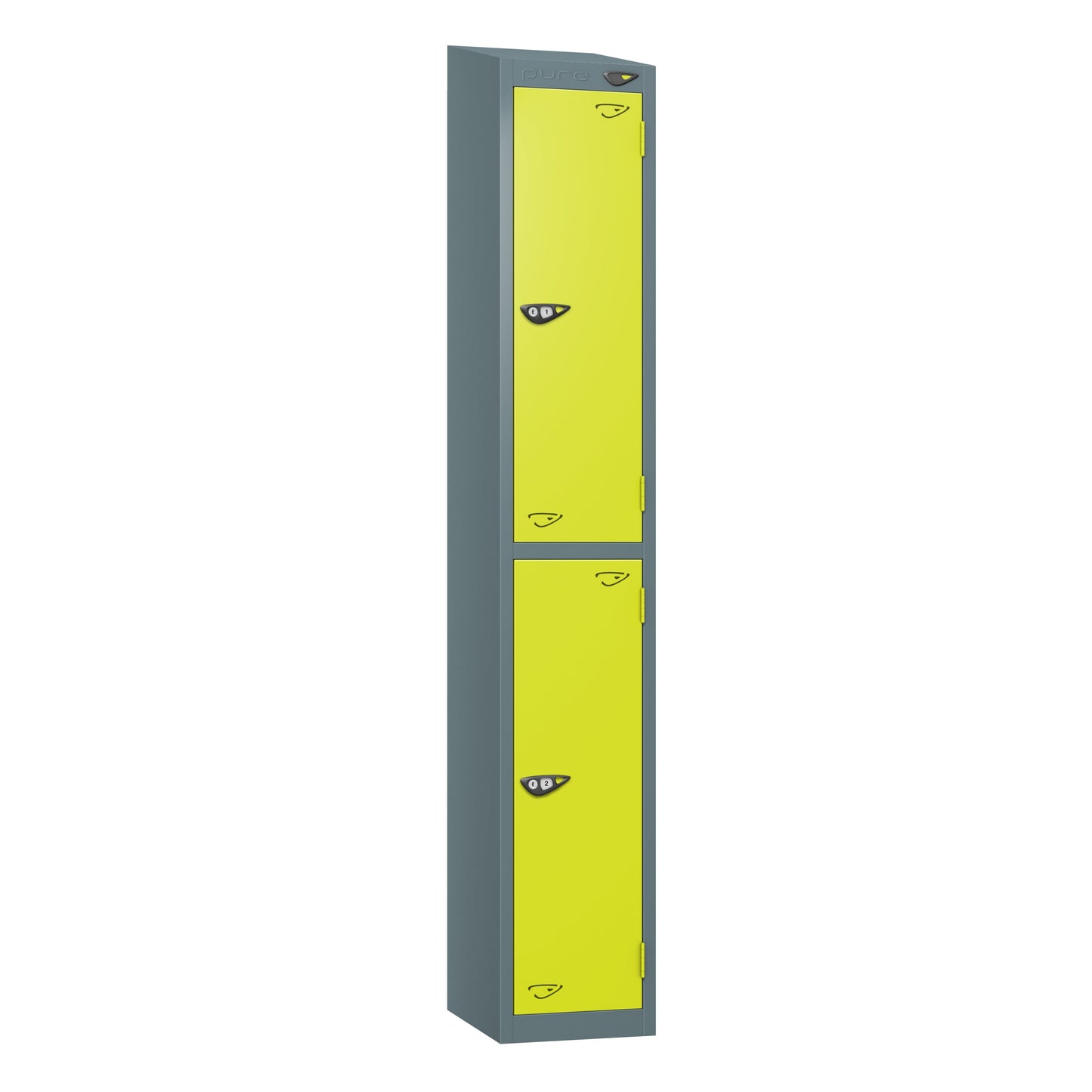 Pure Prime 2 Door Sloping Top Locker H1800xW300xD450mm