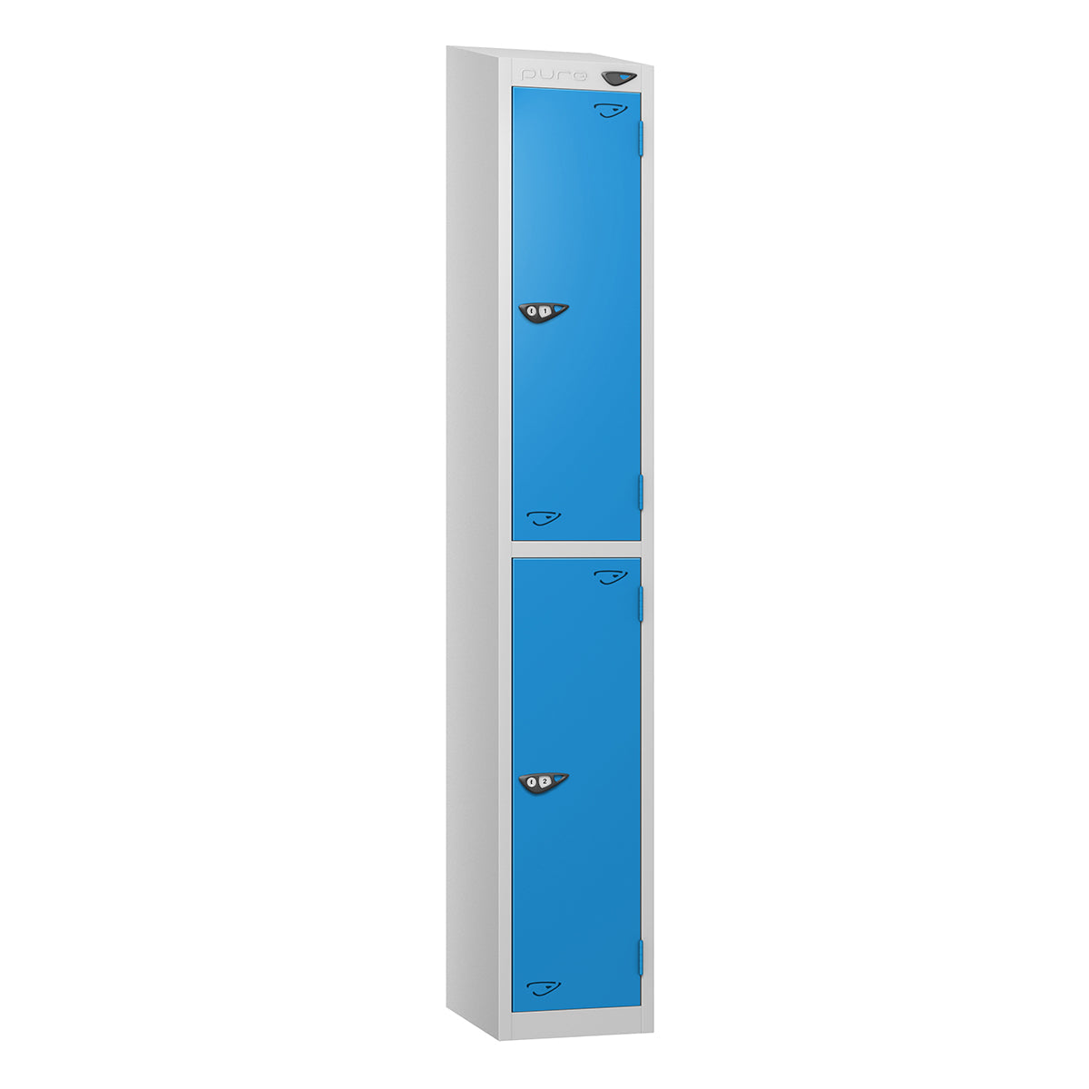 Pure Prime 2 Door Sloping Top Locker H1800xW380xD450mm