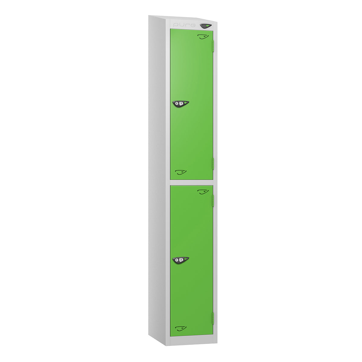 Pure Prime 2 Door Sloping Top Locker H1800xW380xD450mm