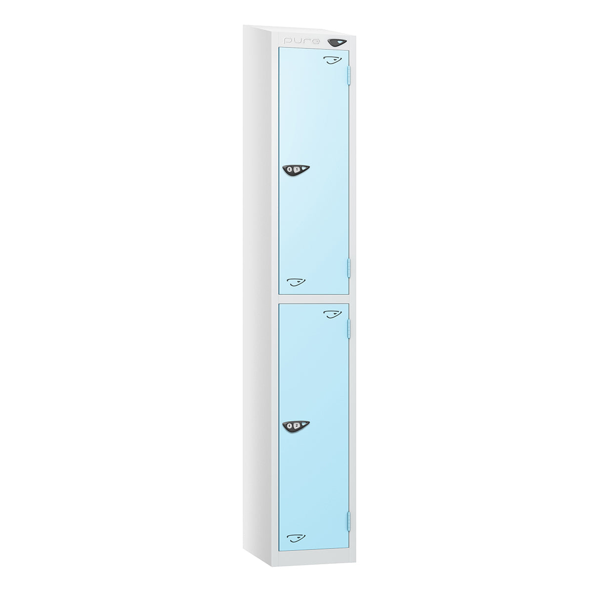 Pure Prime 2 Door Sloping Top Locker H1800xW380xD450mm