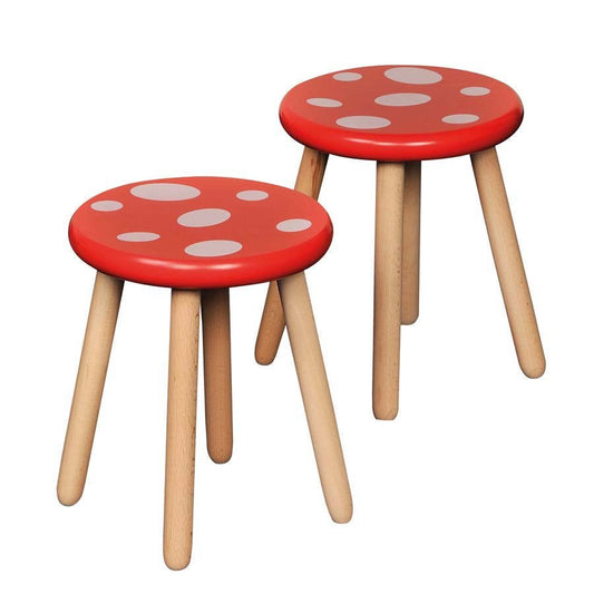 Solid Beechwood Chairs & Benches Toad Stool Pack Of 2