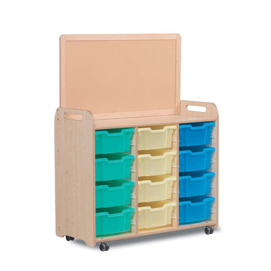 Millhouse Tray Storage Unit With Display Divider 12 Deep Trays