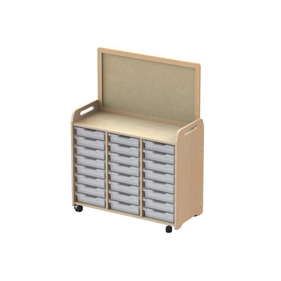 Millhouse Tray Storage Unit With Display Divider 24 Shallow Trays