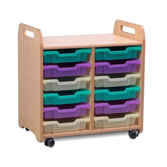 Millhouse Tray Storage Unit 12 Shallow Trays